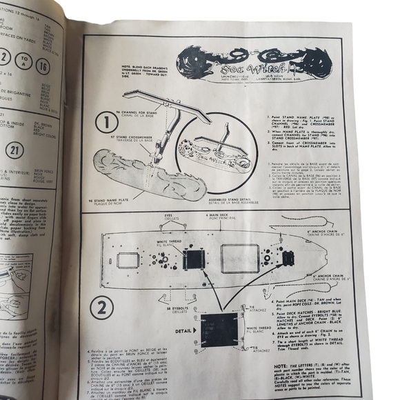 Vintage model ship kit. The sea witch 1966 - Picture 5 of 8